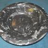 Large Bowl made out of several pieces of 2cm Black Fossil